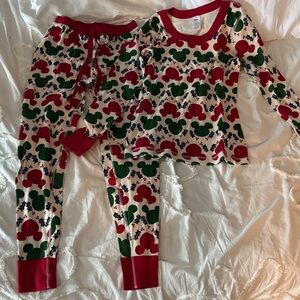 Disney Red and Green Mickey Mouse Pajama Set